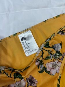 Yellow Floral Bikini Bottom