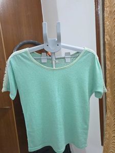 Bossini Mint Green Cropped Top