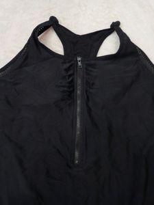 Front Zip Black Bikni 36 Size
