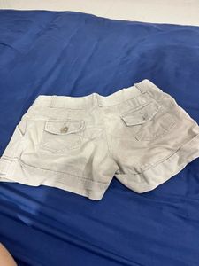 Women's Beige Cargo Shorts