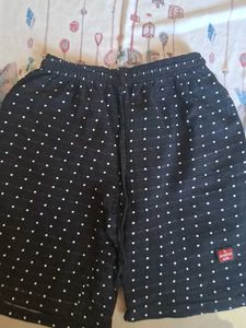 Cute Printed Top &amp; Polka Dot Shorts Set