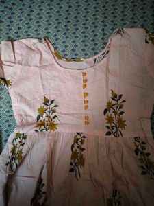 Pink Floral Kurta Set