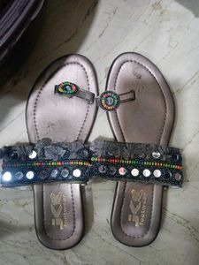 Embellished Flat Sandals