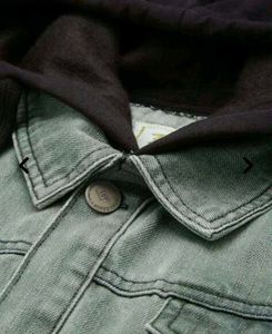Denim Jacket with Hoodie m size