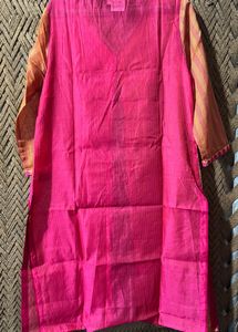 Elegant Pink &amp; Orange Kurta