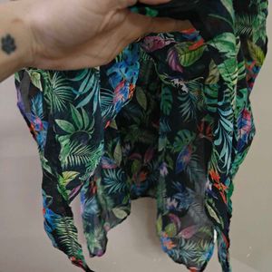 Tropical beach coverup