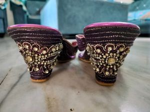 Partywear Purple Sandal