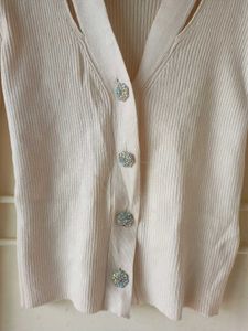 Cream Knit Cardigan
