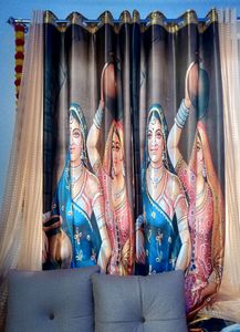Unique Curtains( Pack Of 2)