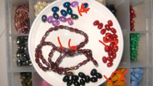 Handcrafted Beaded Dangle Earrings