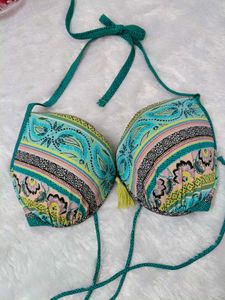 Paisley Print Bikini Top