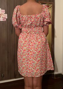Floral Off-Shoulder Mini Dress