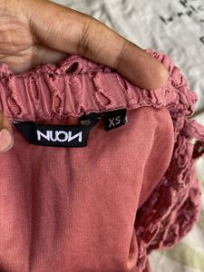 Pink Eyelet Tiered Camisole Top