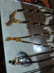 Elegant Black Bead Necklace Set