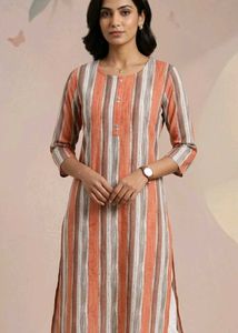 Striped Cotton Kurta (SIZE XL)
