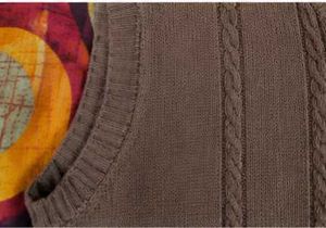 Cozy Cable Knit V-Neck Vest