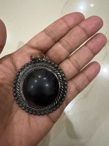 Vintage Black Stone Pendant