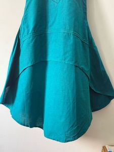 Teal Kurta Set with Dhoti Pants