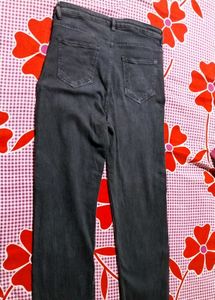 Dark Gray Denim Jeans