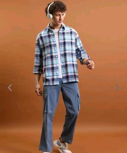 Blue Plaid Flannel Shirt