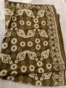 Soft Georgette Saree With Faul Attached