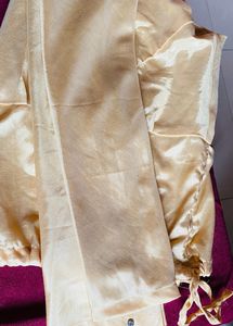 Sleeveless Black Chudidaar With Holden Buttons