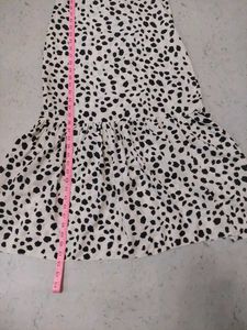 Dalmatian Print Ruffle Dress