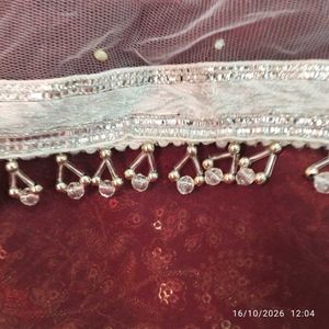 Stunning White  net Lehenga Choli