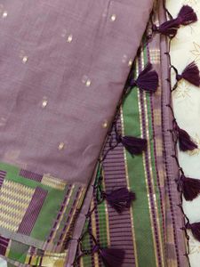Elegant Purple Silk Saree