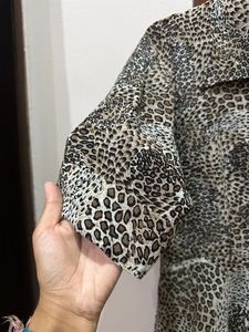 Tiger Print Mid-Length Dress