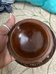 Vintage Wooden Carved Lidded Box