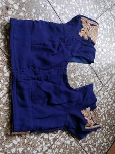 Embroidered Blue Blouse