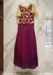 Elegant Maroon Ethnic Gown