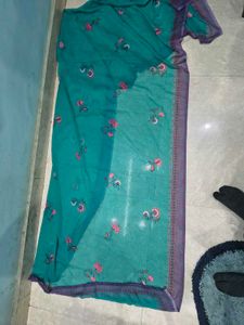 Teal Embroidered Kurta