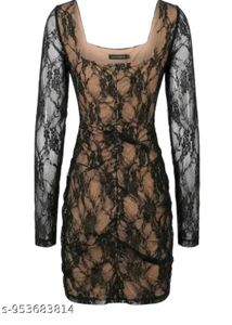 Black Lace Mini Dress