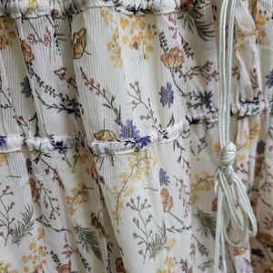 Boho Floral Tiered Maxi Skirt