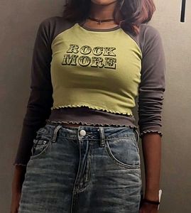 Y2K Graphic Long Sleeve Top
