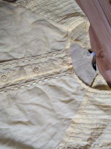 Light Yellow Lace Trimmed top