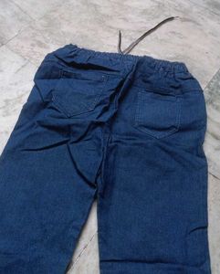 Distressed Denim Joggers
