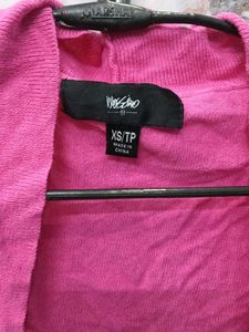 Mossimo 🎽Pink Knit Cropped Cardigan