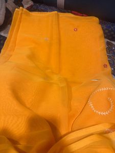 Elegant Mustard Saree