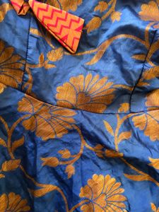Royal Blue &amp; Pink Anarkali Set