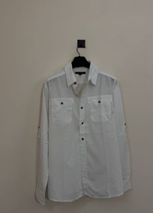 Men's White Casual Shirt