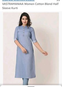 Vastramaniaa Sky Blue Decent Kurti