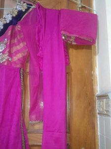 Designer Pink Kurta Set with Dupatta