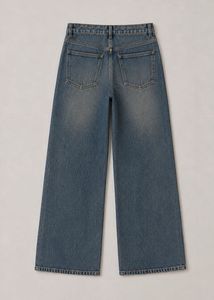Zara copy Stylish Wide Leg Blue Denim Jeans