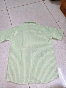 Men's khadi Shirt pista green-( brand new)