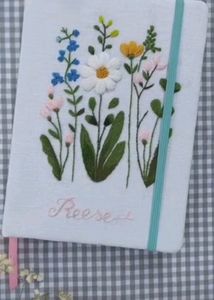 Hand Embroidered Book Cover
