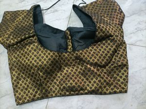 Readymade Black With Golden Blouse