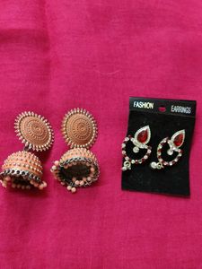 Ethnic Jhumka Earrings Set